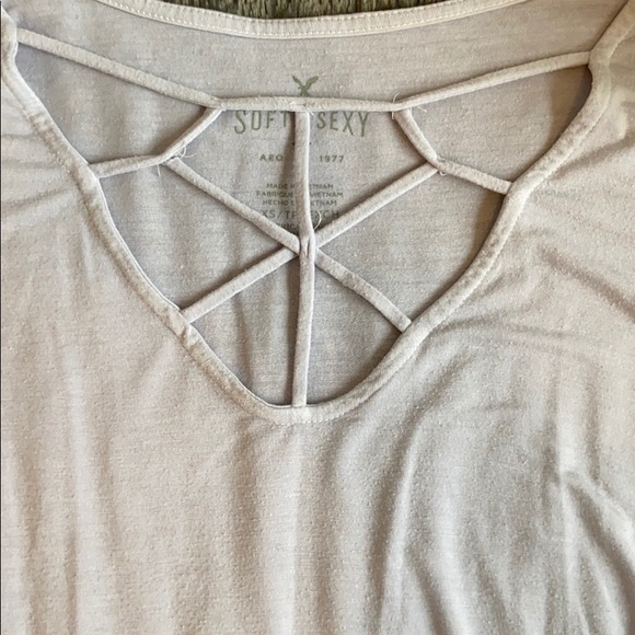 American Eagle Lavender Long Sleeve - Picture 2 of 3